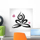 Yoga Lotus Pose and Wall Decal
