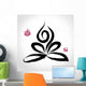Yoga Lotus Pose and Wall Decal