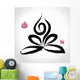 Yoga Lotus Pose and Wall Decal
