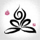 Yoga Lotus Pose and Wall Decal