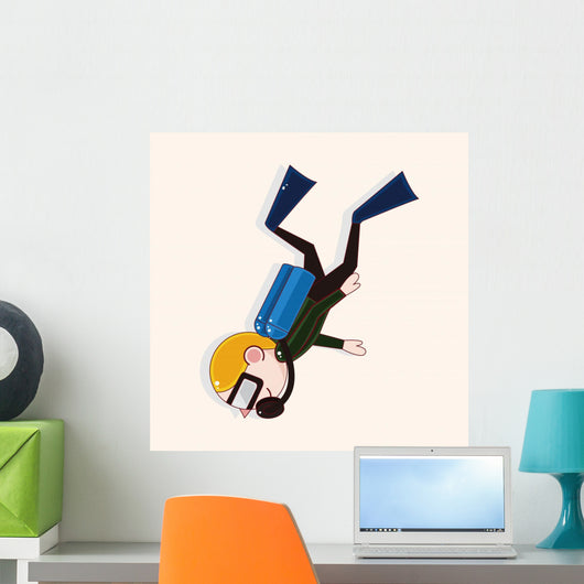 Diver Theme Elements Wall Decal