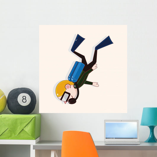 Diver Theme Elements Wall Decal