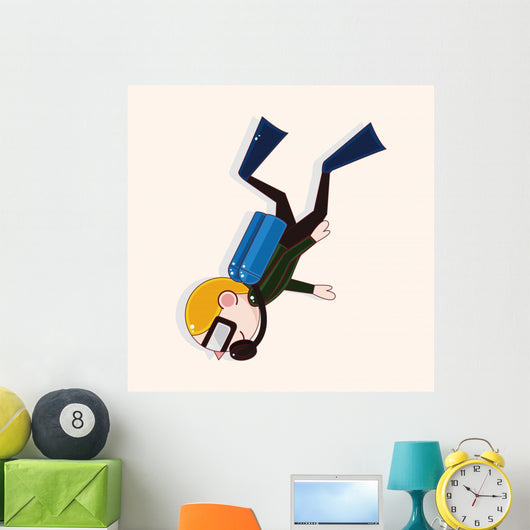 Diver Theme Elements Wall Decal