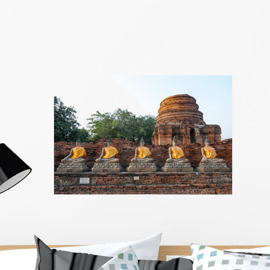 Buddha Statue Ayutthaya Thailand Wall Decal