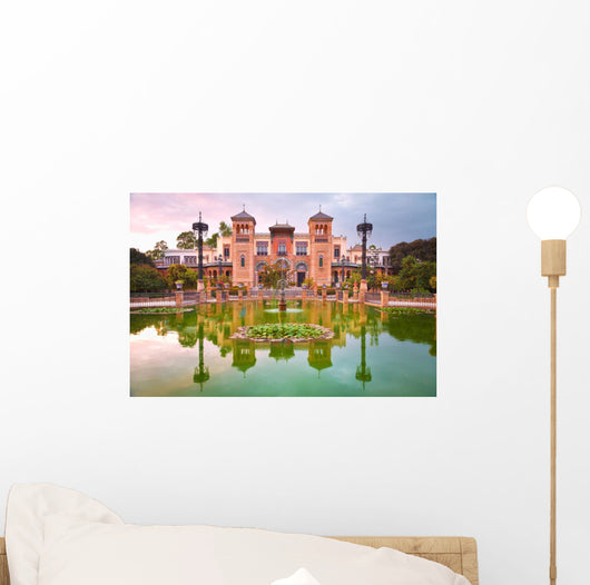 Mudejar Pavilion and Pond Wall Decal