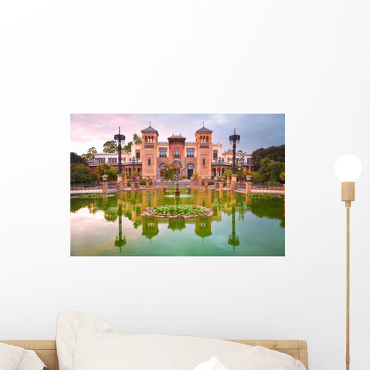 Mudejar Pavilion and Pond Wall Decal