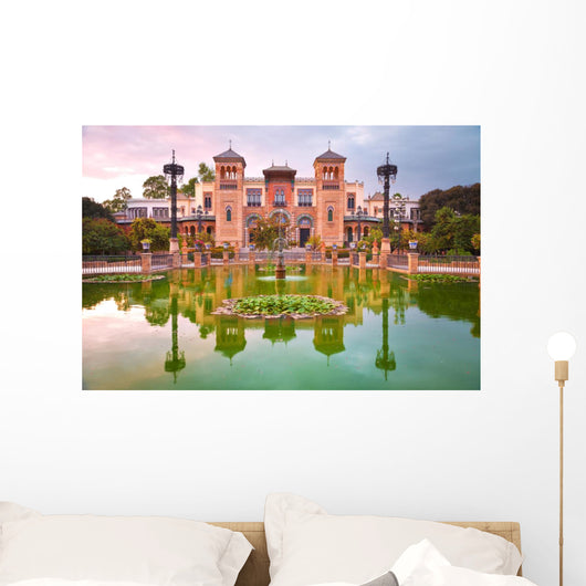 Mudejar Pavilion and Pond Wall Decal