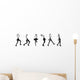 Fashion Girl Model Posing Wall Decal Panoramic Wall Decal