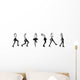 Fashion Girl Model Posing Wall Decal Panoramic Wall Decal