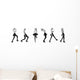 Fashion Girl Model Posing Wall Decal Panoramic Wall Decal
