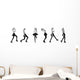 Fashion Girl Model Posing Wall Decal Panoramic Wall Decal