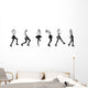 Fashion Girl Model Posing Wall Decal Panoramic Wall Decal