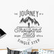 Single Step Wilderness Quote Wall Decal