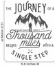 Single Step Wilderness Quote Wall Decal