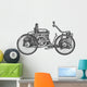 Car Retro White Wall Decal