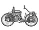 Car Retro White Wall Decal