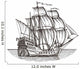 Ship White Background Sketch Wall Decal