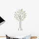 Vector Circuit Board Tree Wall Decal Design 2