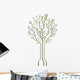 Vector Circuit Board Tree Wall Decal Design 2