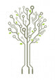 Vector Circuit Board Tree Wall Decal Design 2