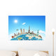 Illustration Famous Monument World Wall Decal