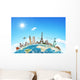 Illustration Famous Monument World Wall Decal