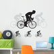 Bicycle Race Vector Silhouettes Wall Stickers Wall Decal