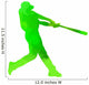 Baseball Player Wall Decal