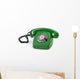 Green Retro Telephone Wall Decal