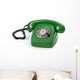 Green Retro Telephone Wall Decal