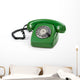Green Retro Telephone Wall Decal