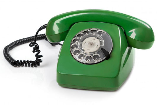 Green Retro Telephone Wall Decal