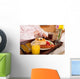 Breakfast Bed Wall Decal