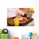 Breakfast Bed Wall Decal