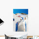White-blue National Architecture Santorini Wall Decal
