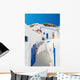 White-blue National Architecture Santorini Wall Decal