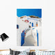 White-blue National Architecture Santorini Wall Decal