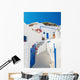 White-blue National Architecture Santorini Wall Decal