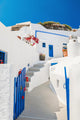 White-blue National Architecture Santorini Wall Decal