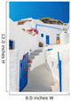 White-blue National Architecture Santorini Wall Decal