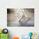 Young Woman Relaxing Thermal Wall Decal Design 2