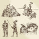 Middle Age Knights Wall Decal