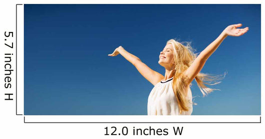 Beautiful Woman Enjoying Summer Wall Decal