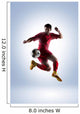 Soccer Player Action Wall Decal