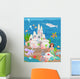 Mermaid and Underwater Castle Wall Decal
