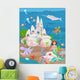Mermaid and Underwater Castle Wall Decal