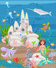 Mermaid and Underwater Castle Wall Decal