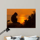 Baby Monkey Sunset Wall Decal