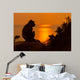 Baby Monkey Sunset Wall Decal