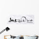 Silhouette Ink London Wall Decal Panoramic Wall Decal